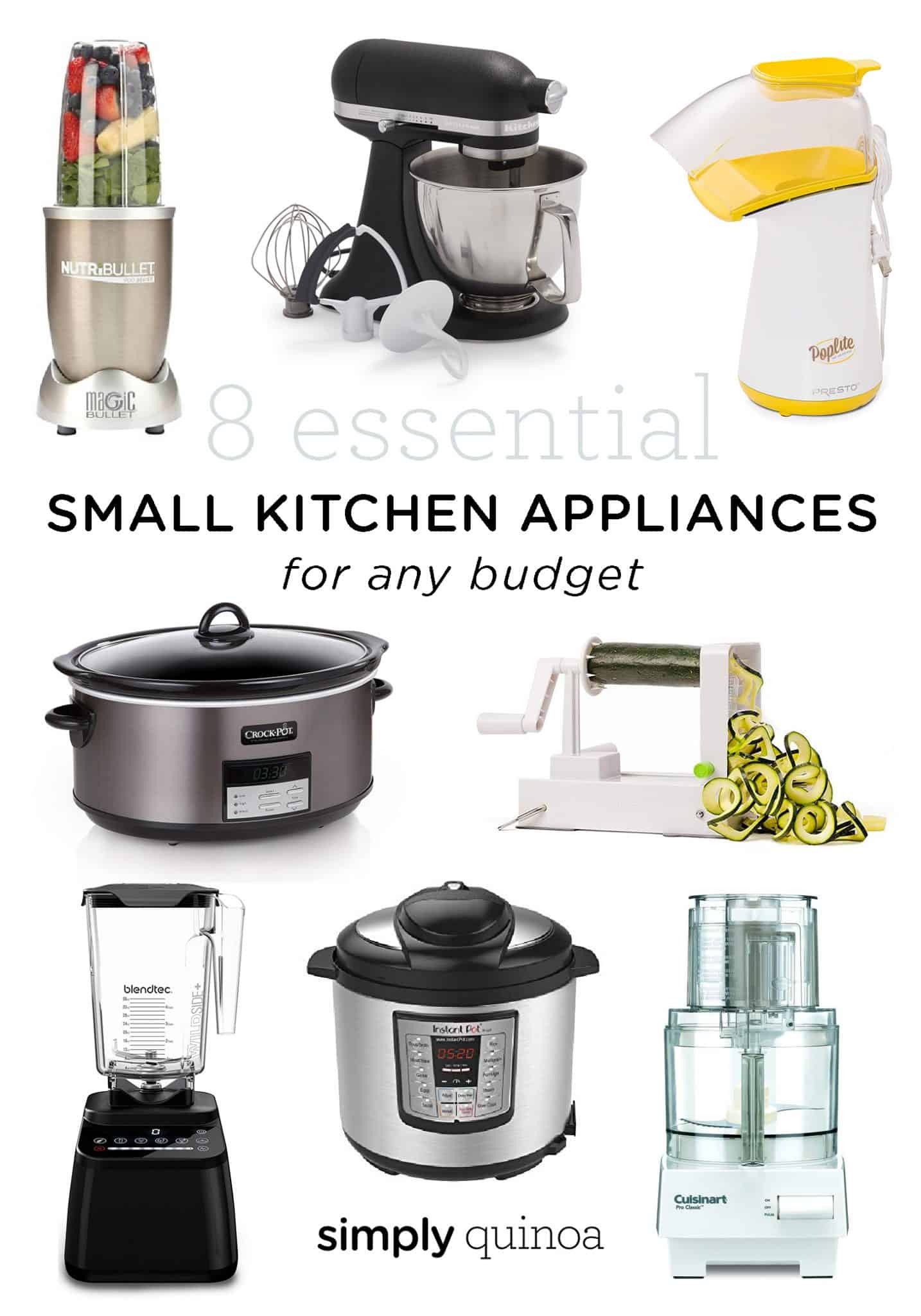 Kitchen Small Applicances Awesome 8 Essential Small Kitchen Appliances for Any Bud