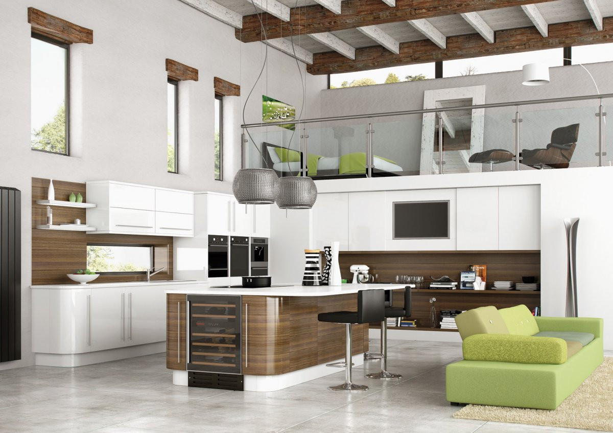 Open Kitchen Design Ideas
 Open Kitchen Design with Modern Touch for Futuristic Home