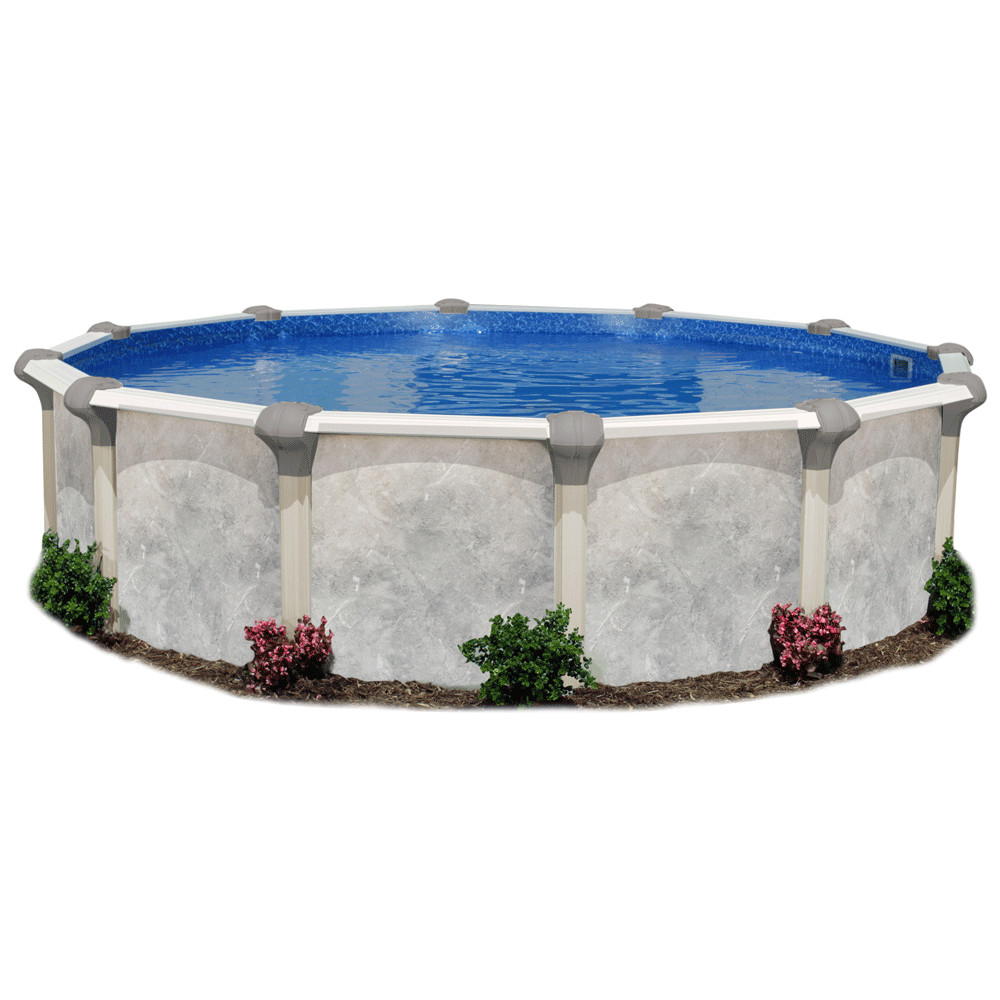 12 Above Ground Pool
 Tahitian 12 Foot Round Resin Frame Ground Pool from