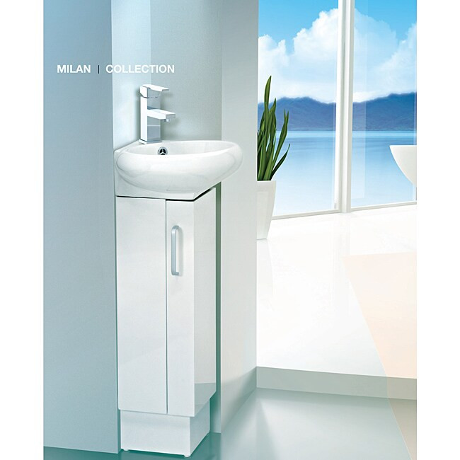 12 Inch Bathroom Sink Vanity Luxury somette Milan 12 Inch Wood White Bathroom Vanity