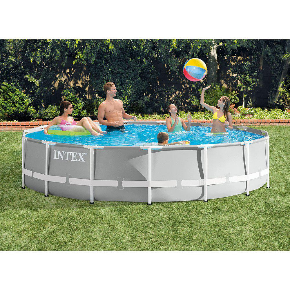 15 Above Ground Pool
 15 ft Prism Frame Ground Swimming Pool Set with