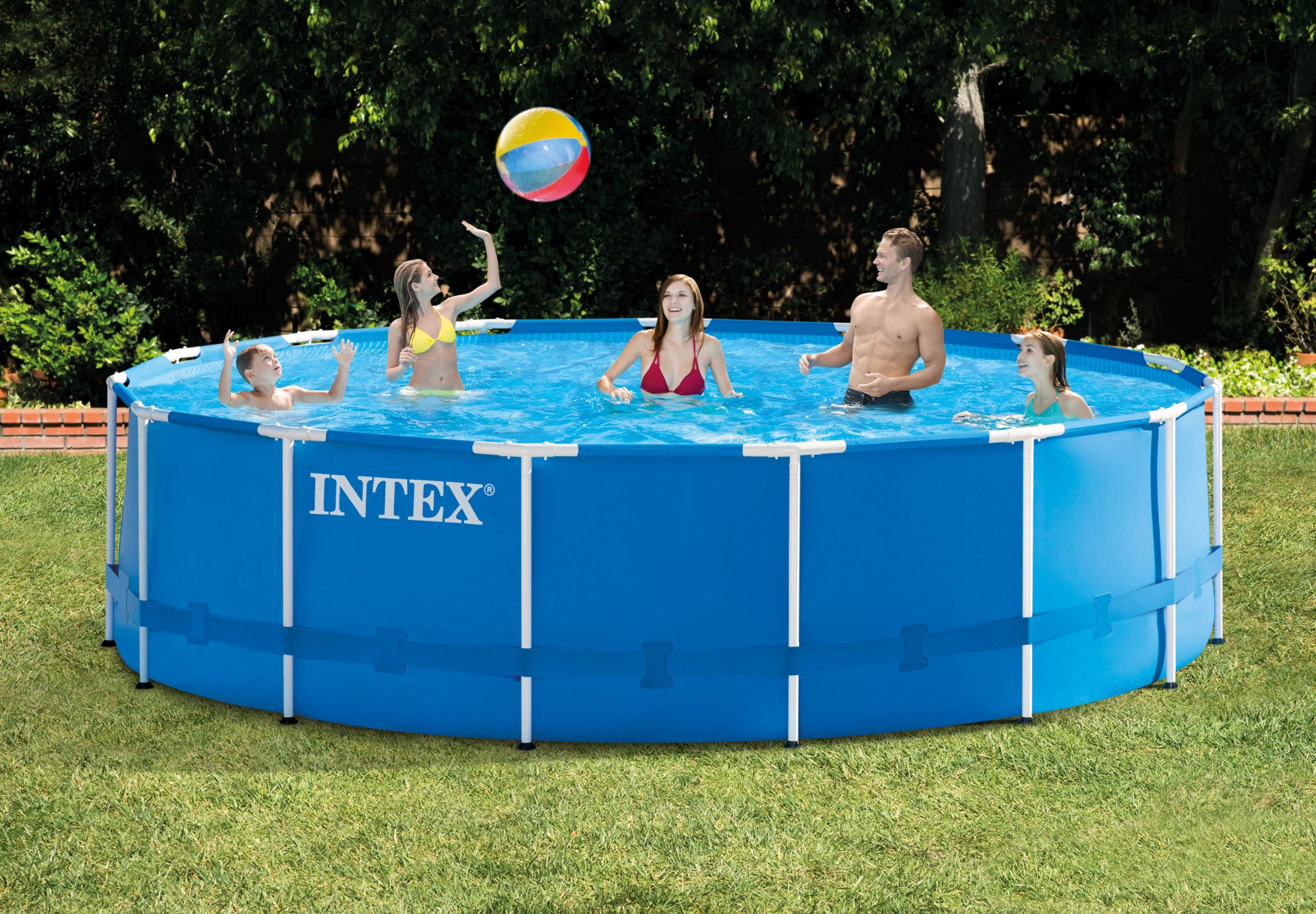 15 Above Ground Pool
 Intex 15 x 48" Metal Frame Ground Pool with Filter