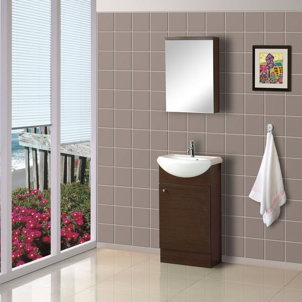 18 Bathroom Vanity
 Shop DreamLine 18 inch Floor Standing Modern Bathroom