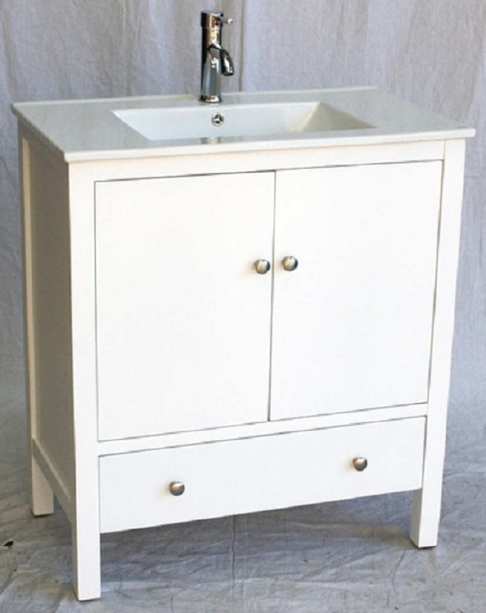 18 Inch Deep Bathroom Vanity
 32 inch 18 Deep Bathroom Vanity Modern Style White Color
