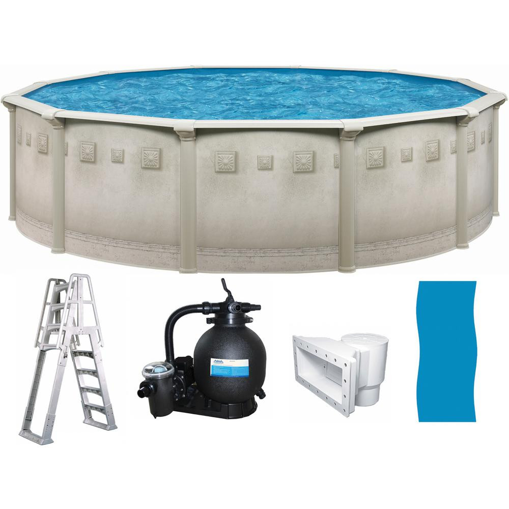 27 Foot Above Ground Pool
 27 ft Round x 52 Deep Hard Sided Ground Pool