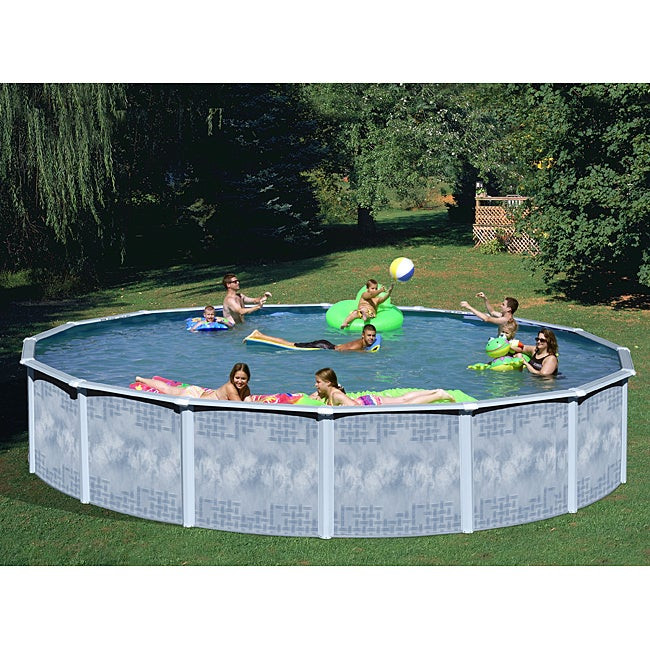 27 Foot Above Ground Pool
 Shop Quest 27 foot All in 1 Ground Swimming Pool Kit