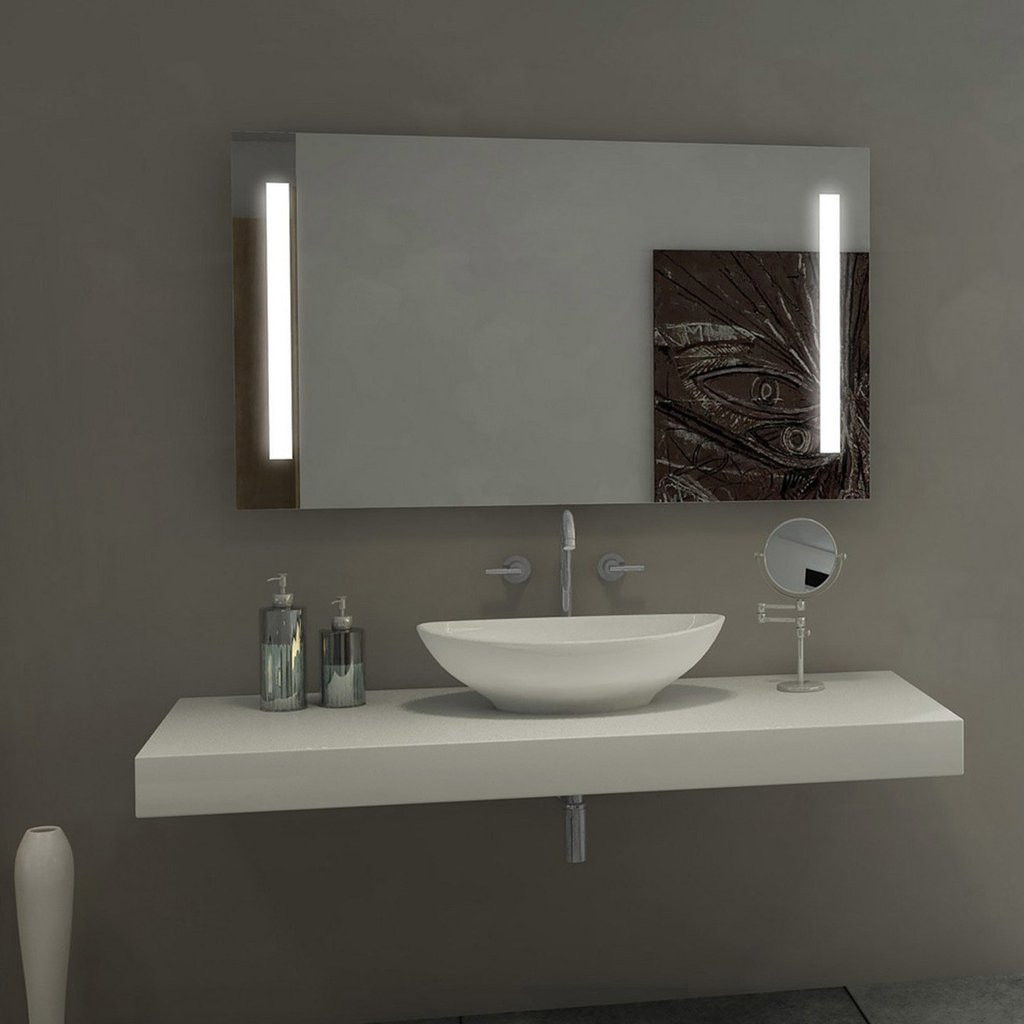 30 X 40 Bathroom Mirror
 Sasha Alexandra LED Lighted Bathroom Mirror 30" x 42