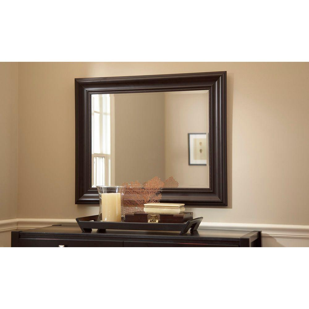 30 X 40 Bathroom Mirror
 Martha Stewart Living Saranac 36 in x 30 in Framed