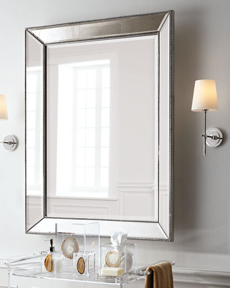 30 X 40 Bathroom Mirror
 Beaded Wall Mirror 26"W