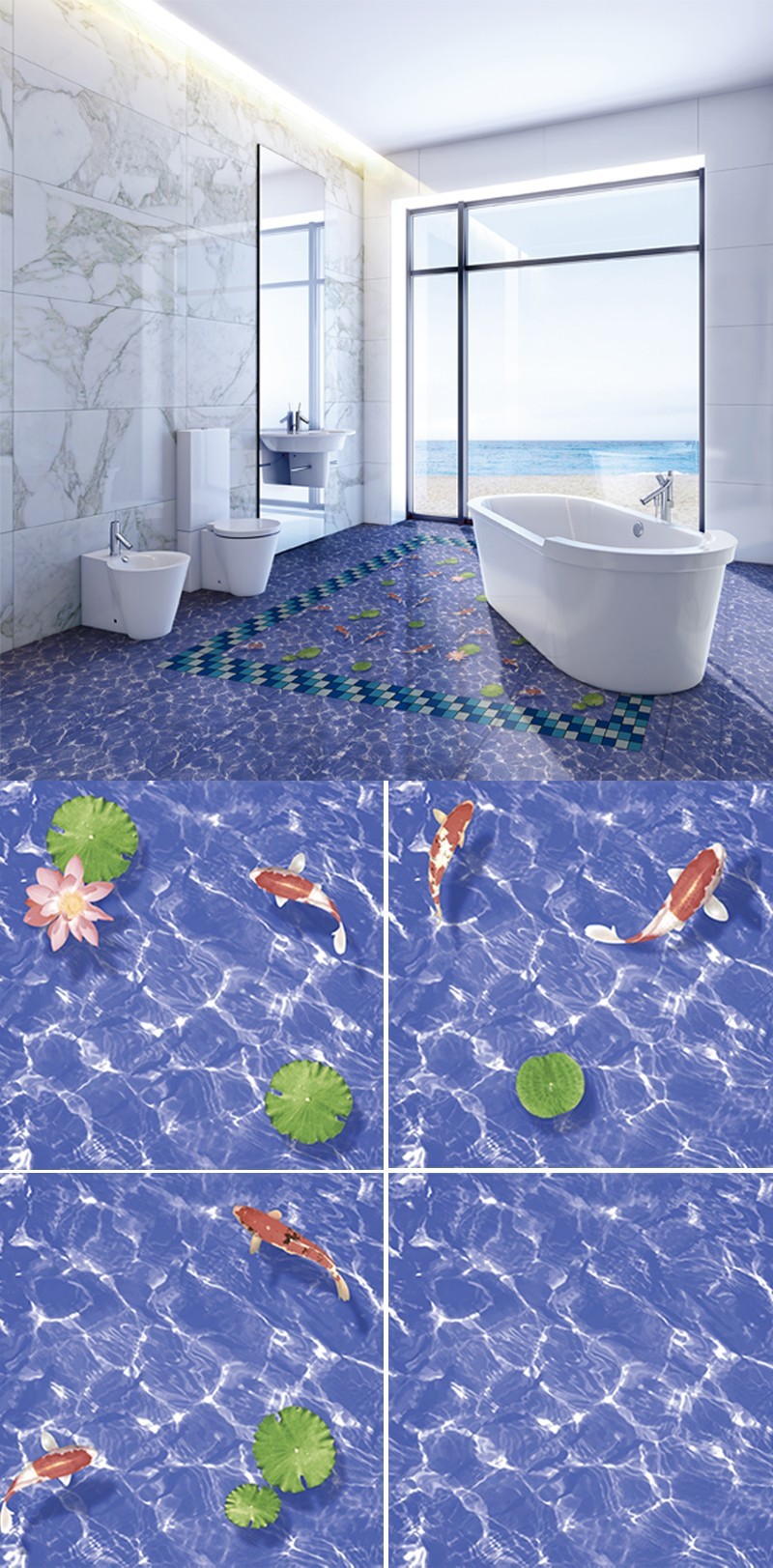 3D Bathroom Tile
 Hs2925 3d Tile Design porcelain 3d bathroom 3d Floor