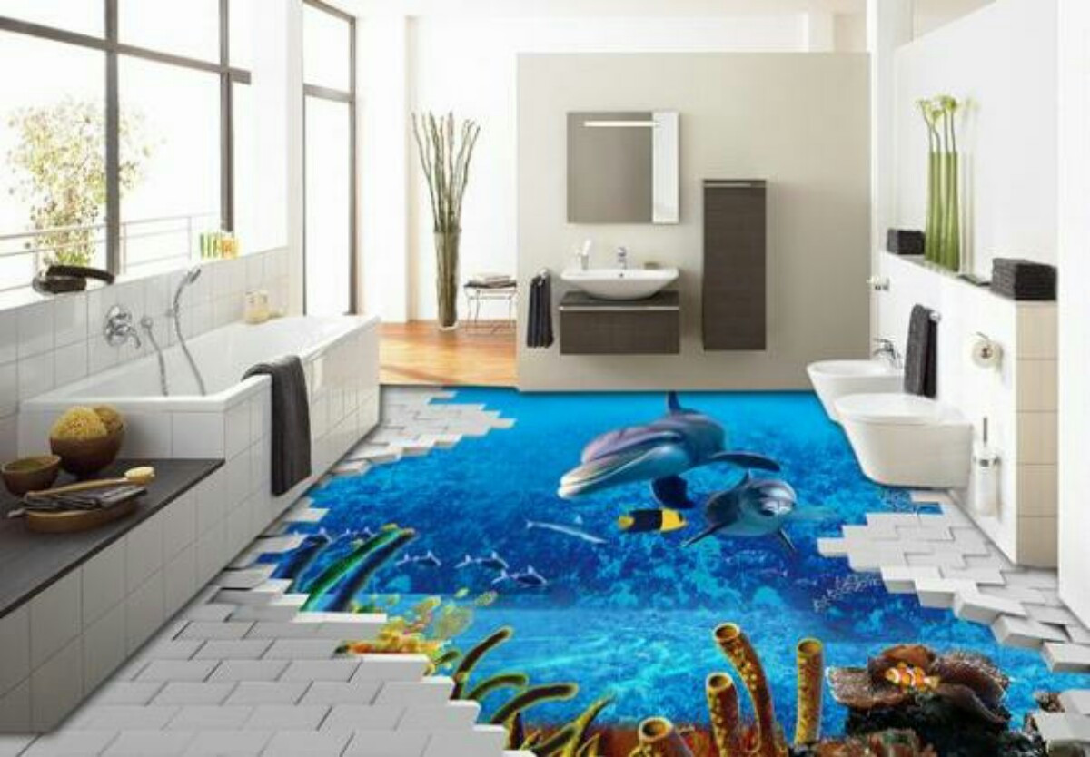 3D Bathroom Tile
 Realistic 3D Floor tiles designs prices where to