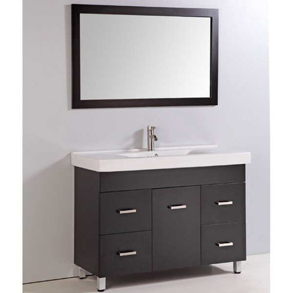 48 Inch Bathroom Mirror
 Shop Ceramic Top 48 inch Single Sink Bathroom Vanity with