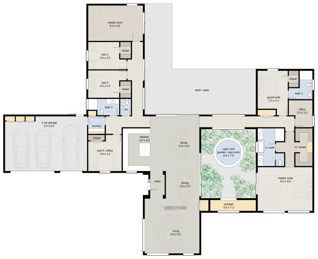 5 Bedroom Modern House Plans
 Zen Lifestyle 5 5 Bedroom HOUSE PLANS NEW ZEALAND LTD