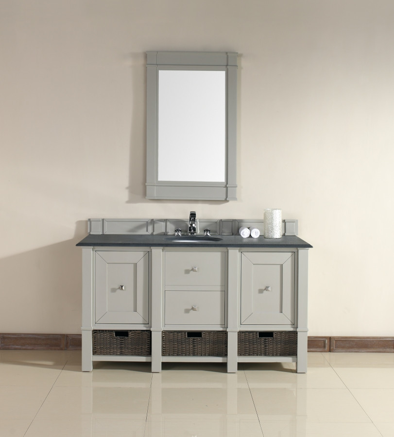 60 Inch Bathroom Vanity
 60 Inch Single Sink Bathroom Vanity in Dove Gray