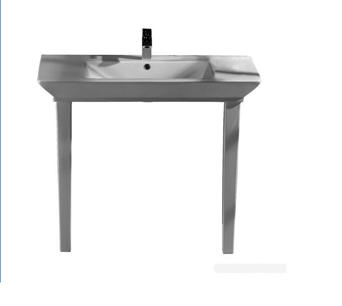 8' By 8' Bathroom Designs
 Barclay Opulence Console 39 1 2 RectBowl 8 WS White