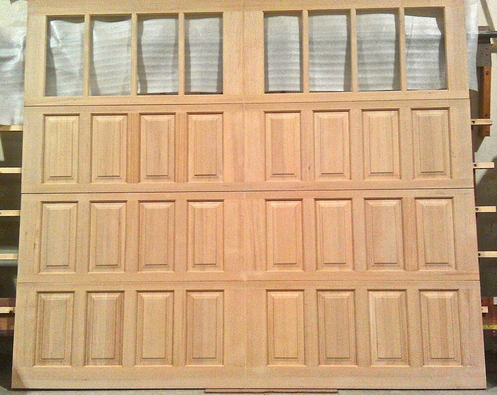 9' Garage Door
 9 w x8 h Wood Carriage House Overhead Garage Door