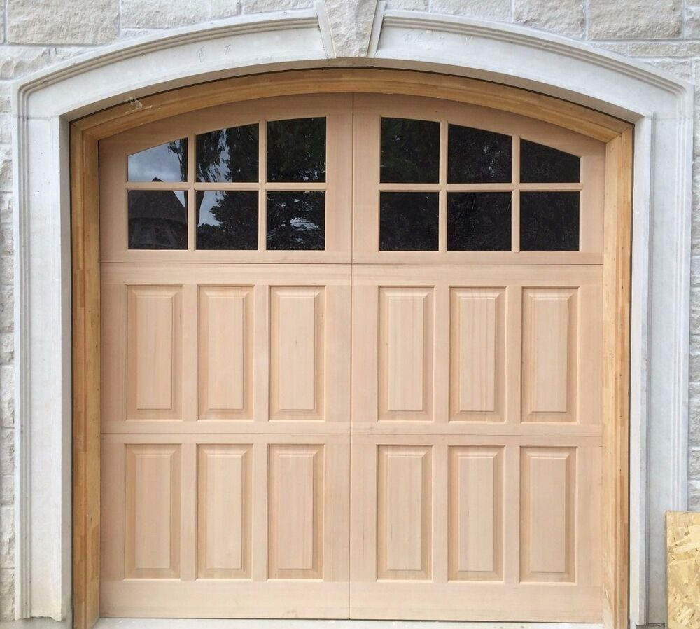 9' Garage Door
 9 w x8 h Wood Carriage House Overhead Garage Door