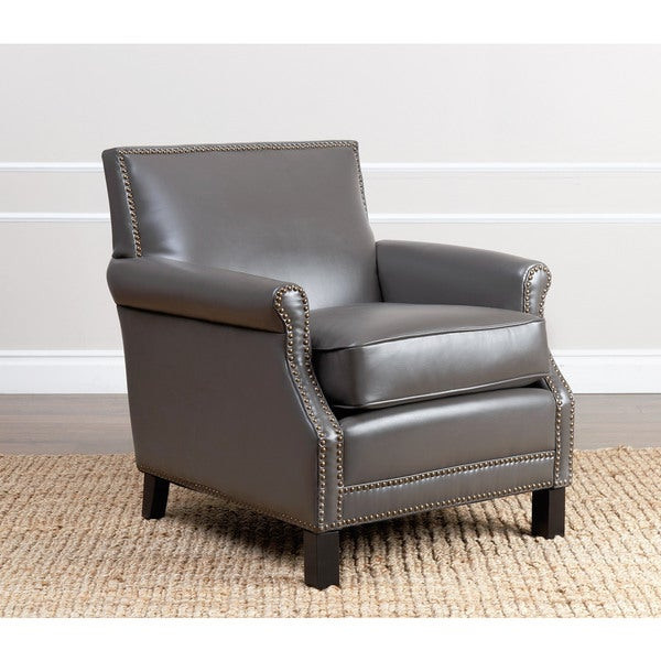 Abbyson Living Chair
 ABBYSON LIVING Chloe Grey Leather Club Chair