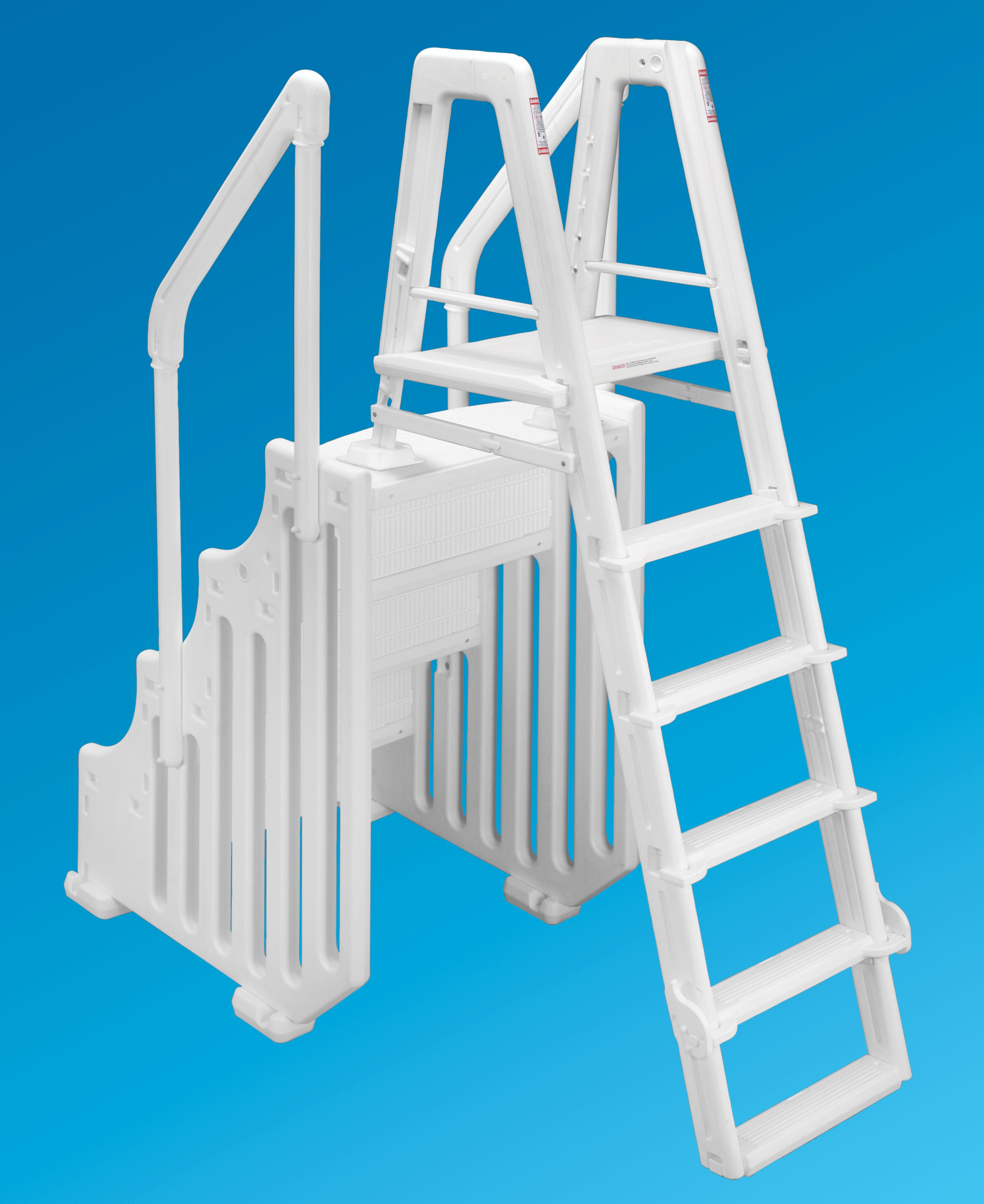 Above Ground Pool Ladder
 The Mighty Step and Safety Ladder Set 30" Wide