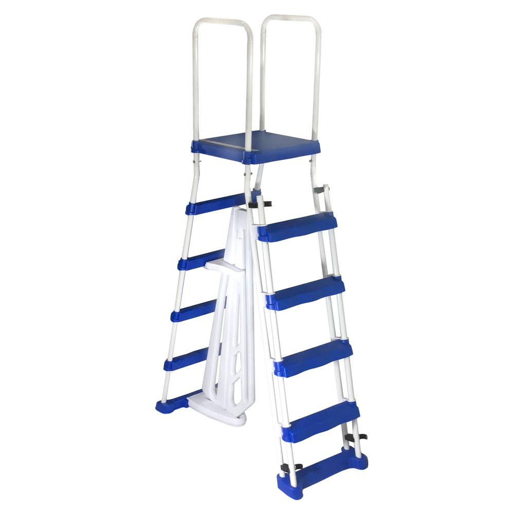 Above Ground Pool Ladder
 52 in A Frame Ladder with Safety Barrier and Removable