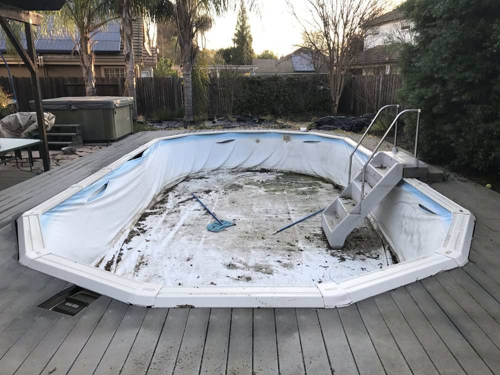 Above Ground Pool Liner Install
 16x32 Ground Pool Liner Installation in Davis CA