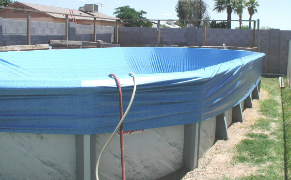 Above Ground Pool Liner Install
 Used Pool Installations