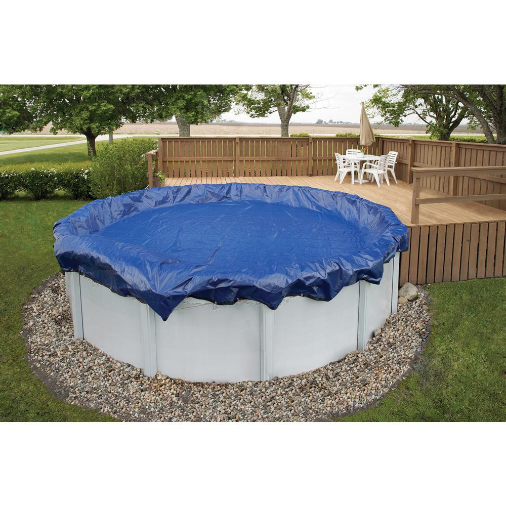 Above Ground Swimming Pool Covers
 Blue Wave 15 Year 28 ft Round Royal Blue Ground