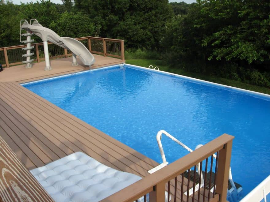 Above Ground Swimming Pool Decking
 Awe Inspiring Ground Pools for Your Own Backyard