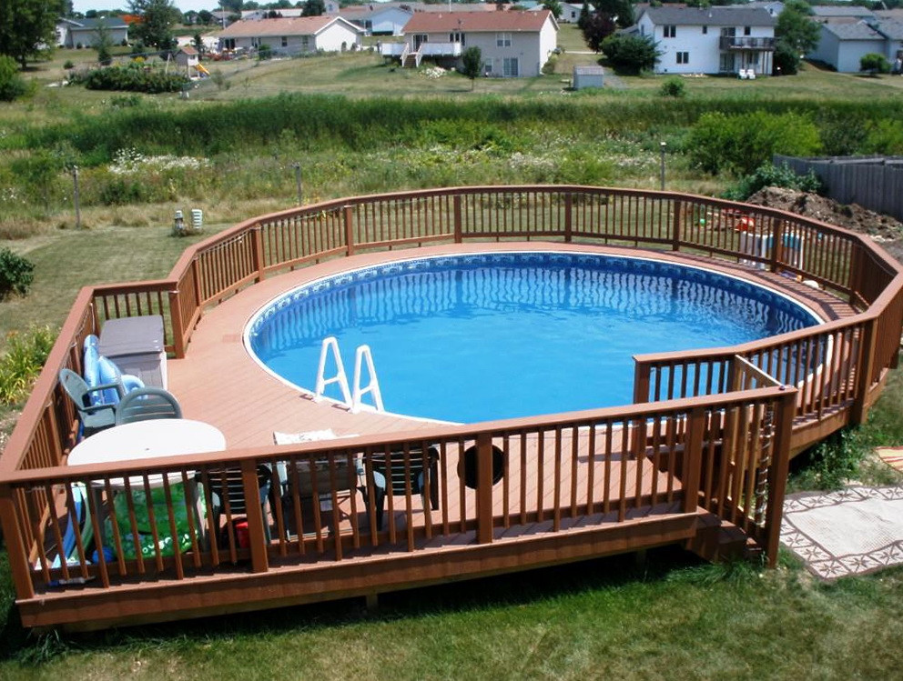 Above Ground Swimming Pool Decking
 50 Best Ground Pools with Decks