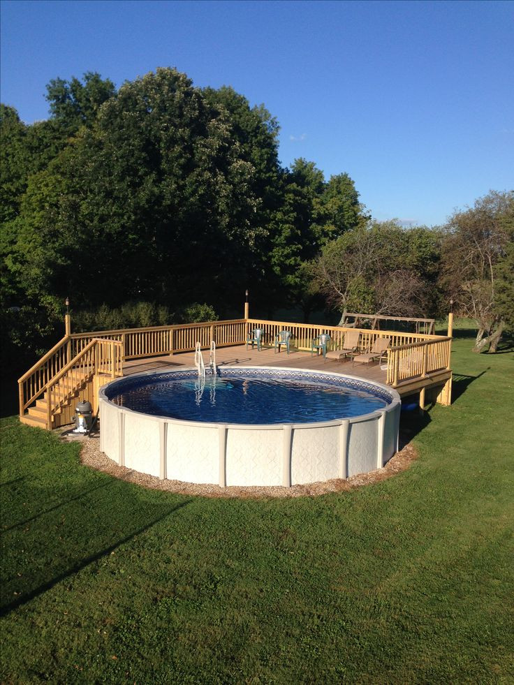 Above Ground Swimming Pool Decking
 125 best Ground Pool Decks images on Pinterest
