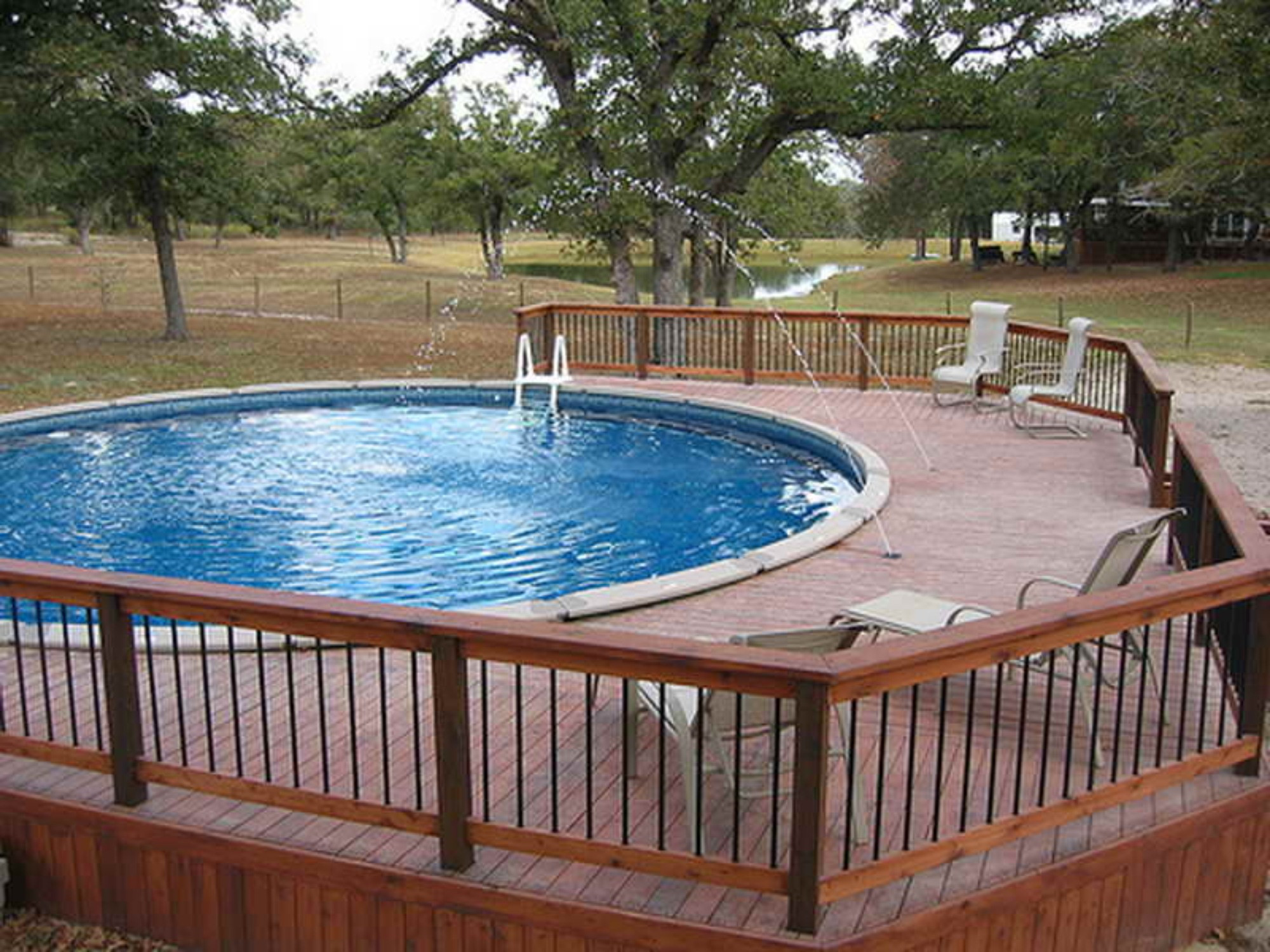 Above Ground Swimming Pool Decking
 50 Best Ground Pools with Decks