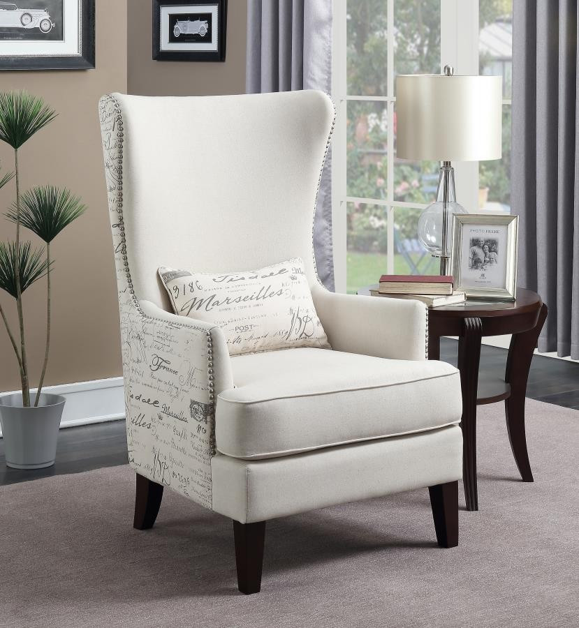 Accent Chairs Living Room
 Traditional Cream Accent Chair