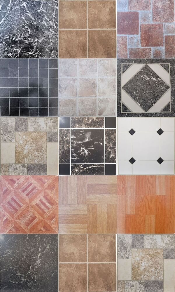 Adhesive Bathroom Floor Tiles
 Vinyl floor tiles squares tile self adhesive easy to fit
