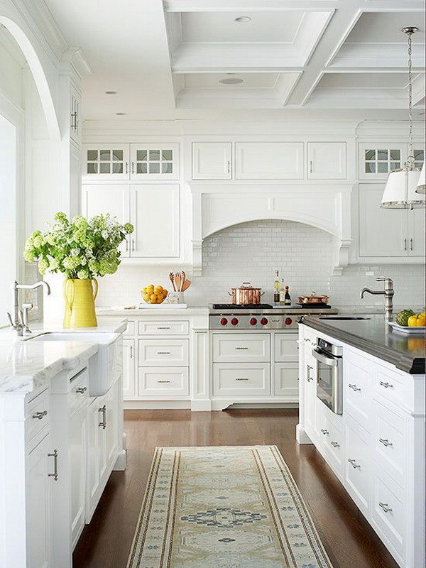 All White Kitchen
 Elegant White Kitchen Interior Designs For Creative Juice