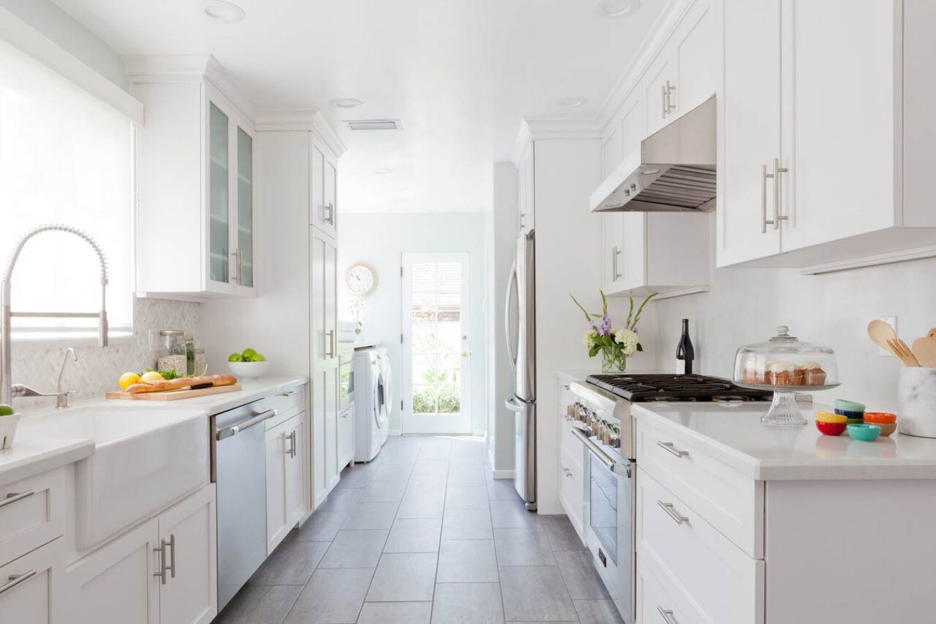 All White Kitchen
 What You Need To Know When Designing A Galley Kitchen