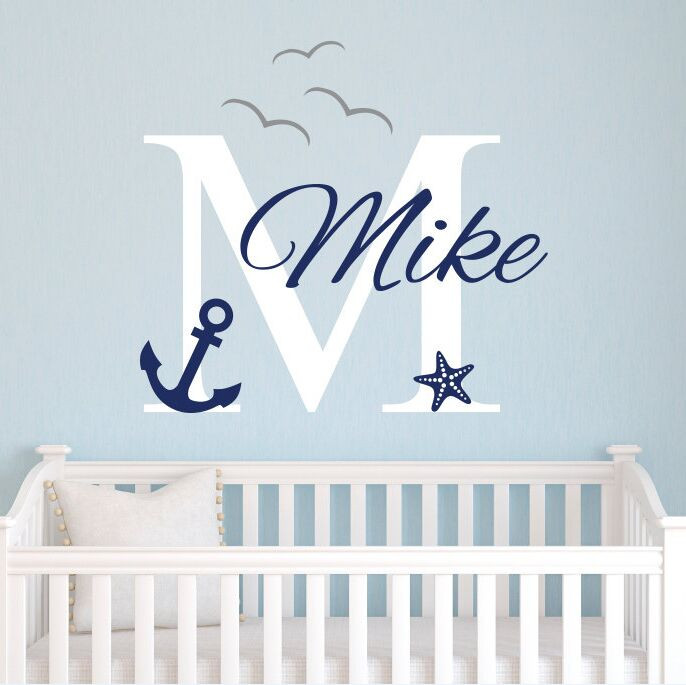 Anchor Baby Room Decor
 Nautical Baby Room Decor Personalized Name Wall Decal