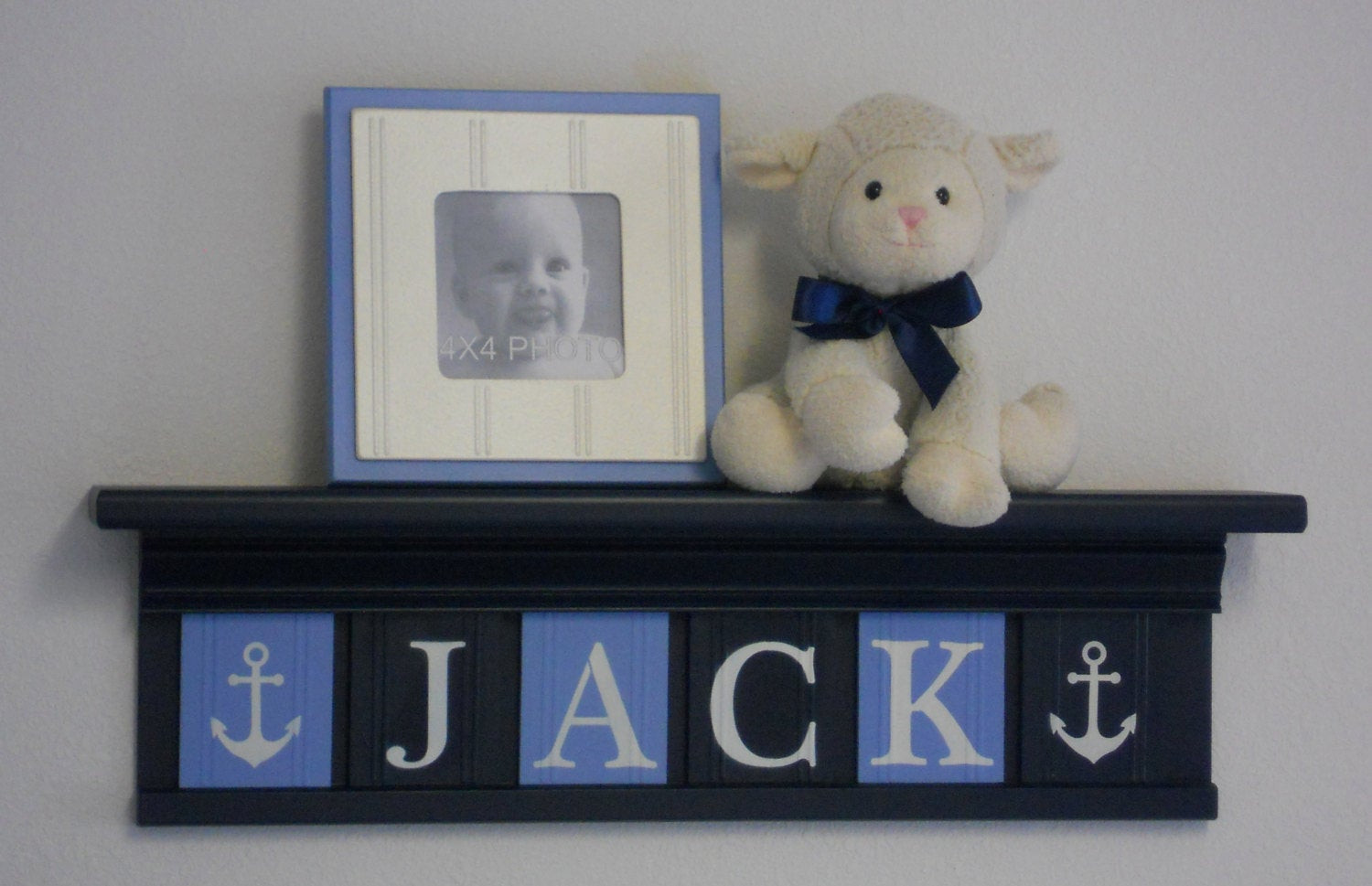 Anchor Baby Room Decor
 Anchor Nursery Decor Baby Boy Blue Navy Nautical Sea Decor