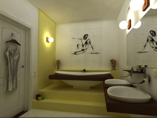 Artwork For Bathroom Walls
 15 Unique Bathroom Wall Decor Ideas