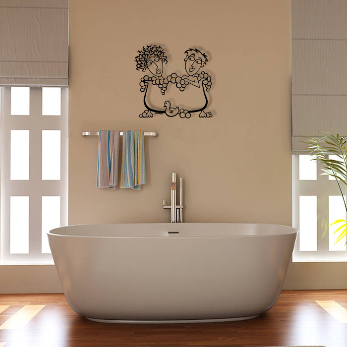 Artwork For Bathroom Walls
 Waterproof Bathroom Metal Wall Art Double Bubbles
