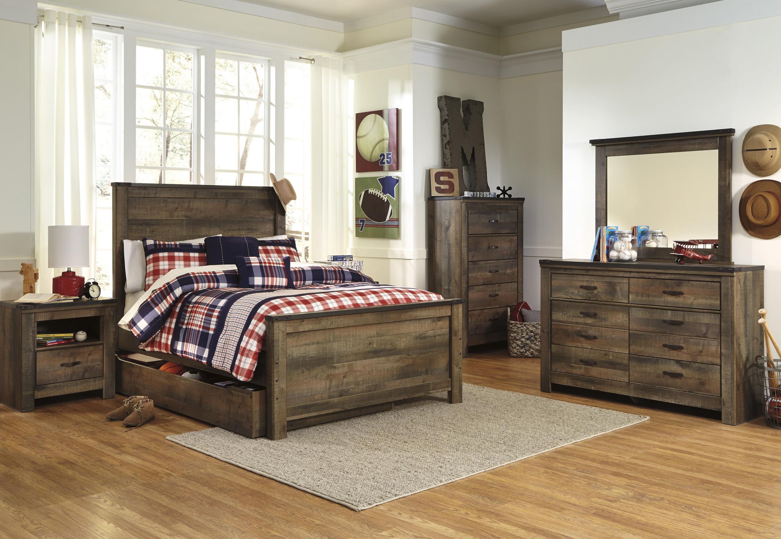 Ashley Kids Bedroom Set
 Signature Design by Ashley Trinell Full Bedroom Group