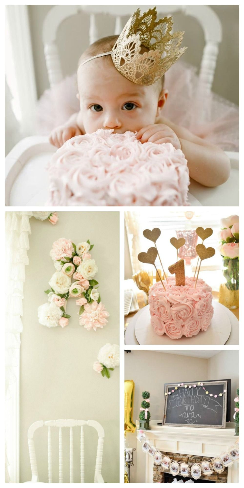 Baby Girl First Birthday Decoration Ideas
 Ava s Floral First Birthday