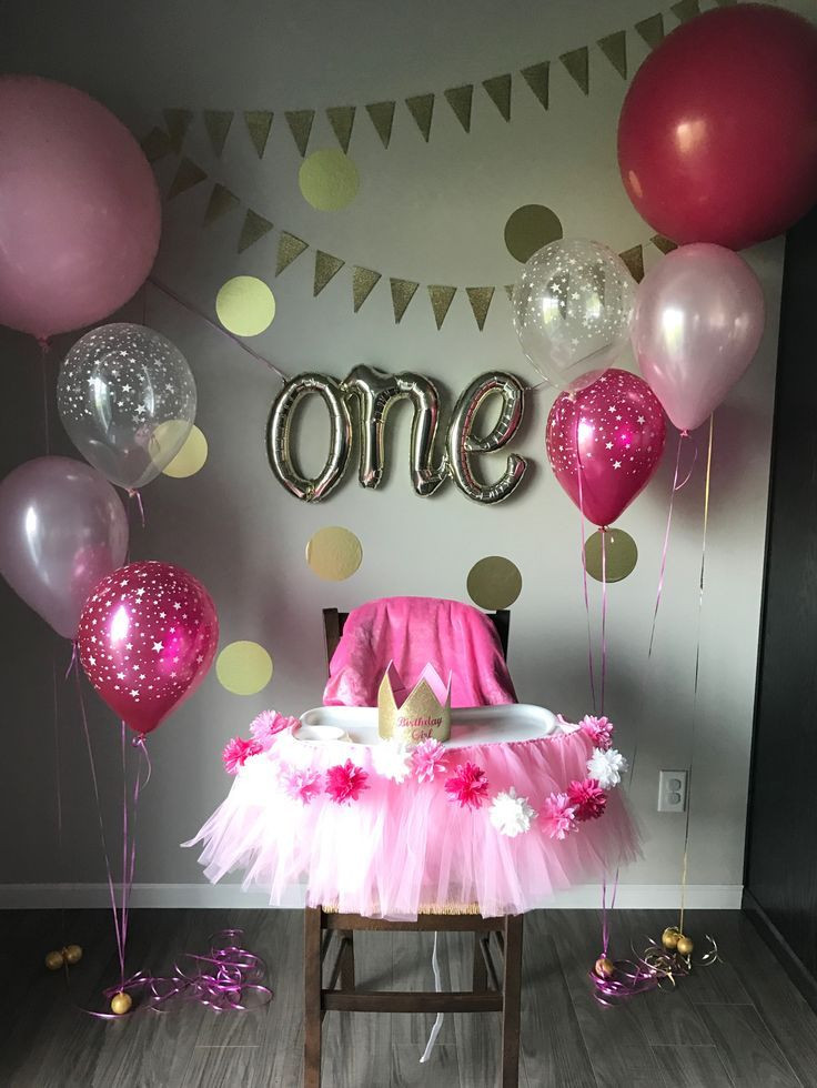 Baby Girl First Birthday Decoration Ideas
 First birthday party …