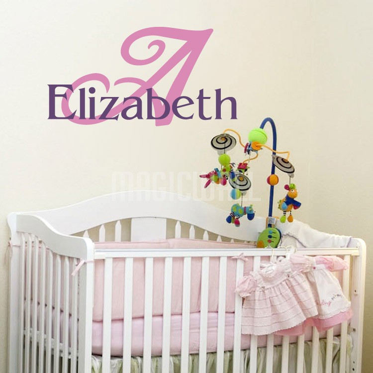 Baby Name Wall Decor
 Wall Decals Personalized Names Baby Wall Stickers