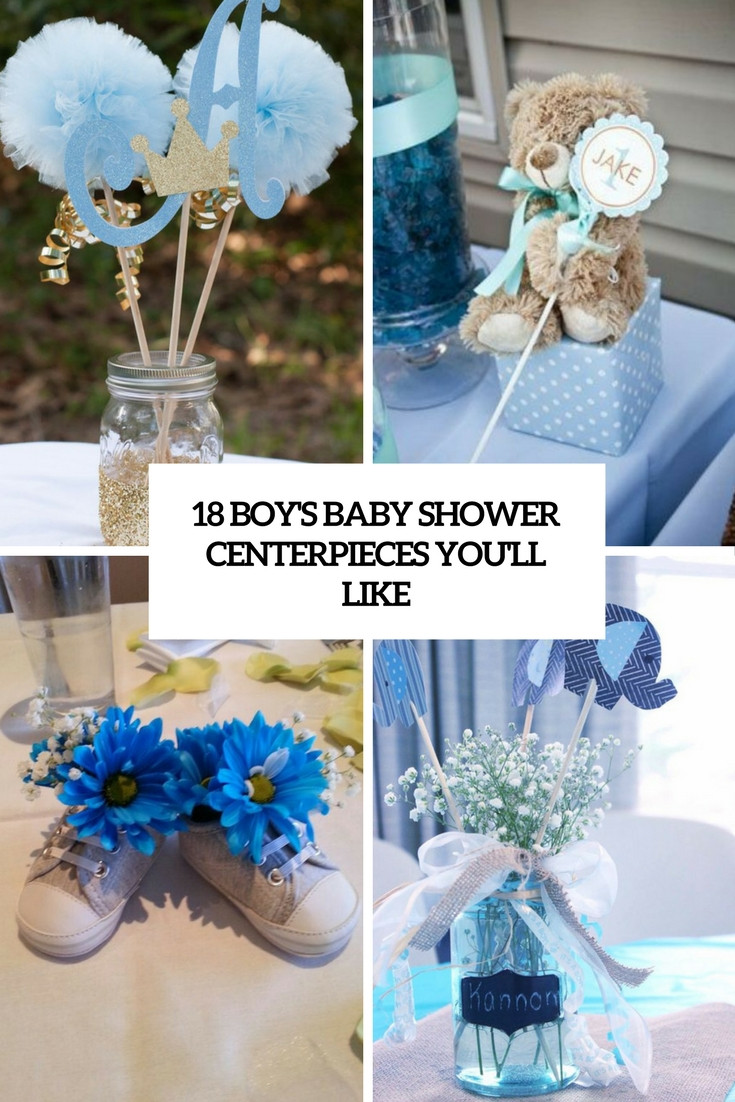 Baby Shower Boy Decoration Ideas
 18 Boys’ Baby Shower Centerpieces You’ll Like Shelterness