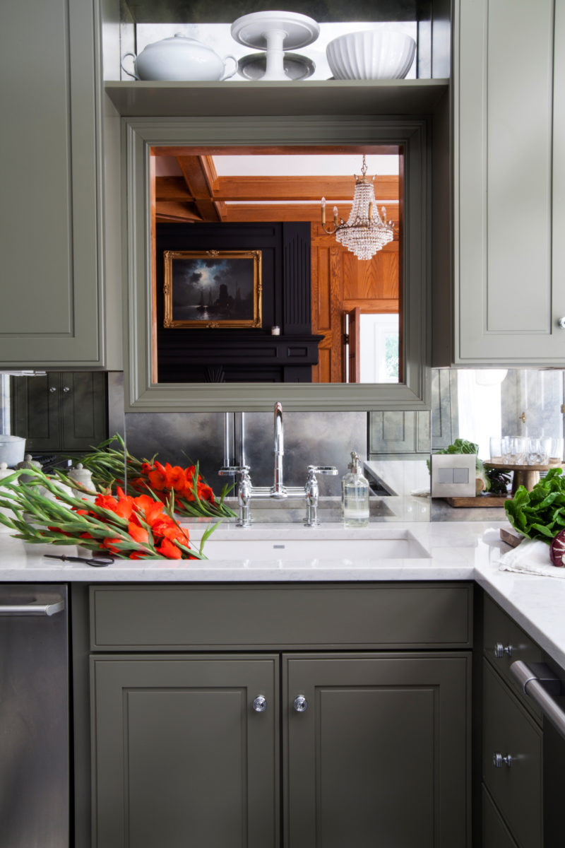 Backsplash In Kitchen
 Mirrored Backsplash in the Kitchen The Makerista