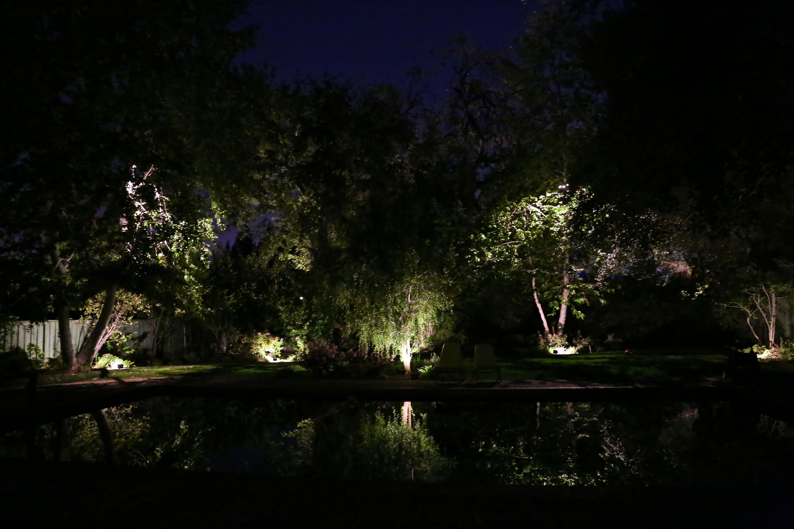 Backyard At Night
 Day 76 3 Backyard at night – maria giacchino