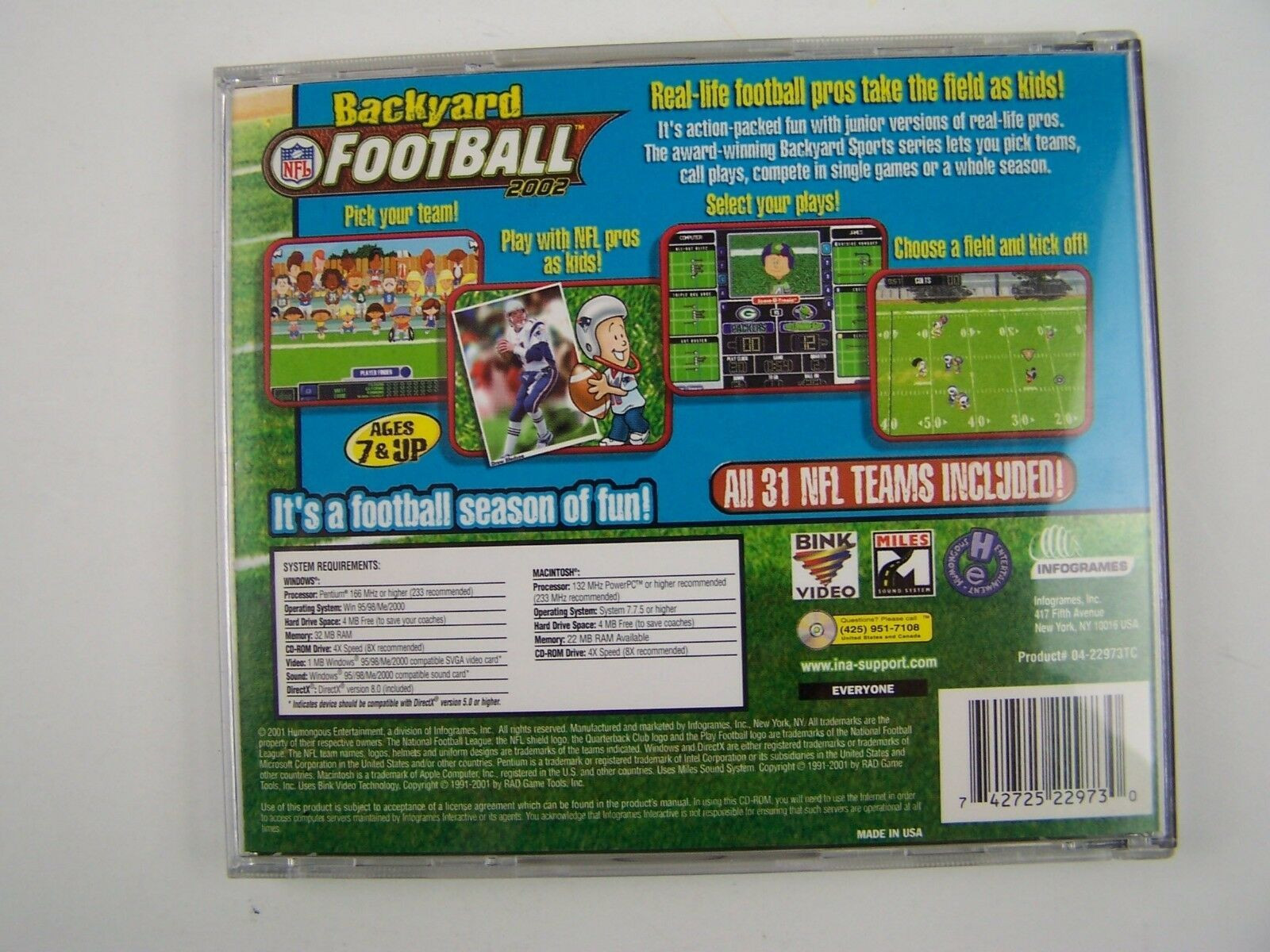 Backyard Football Rom
 Backyard Football 2002 CD Rom Windows PC Game on eBid