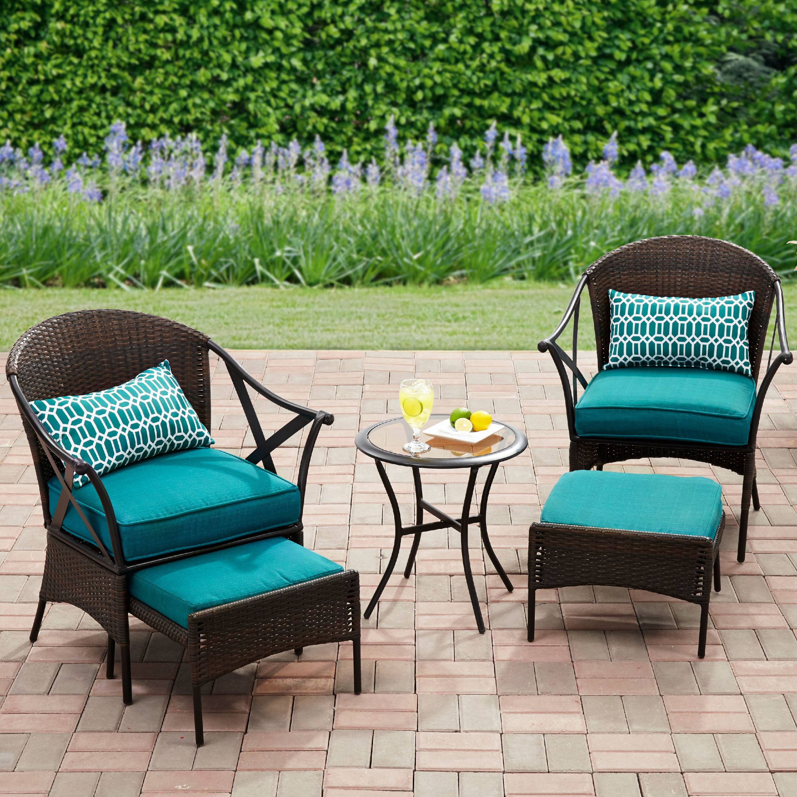 Backyard Furniture Sets
 Outdoor Furniture Set 5Pc Deck Patio Garden Table Teal
