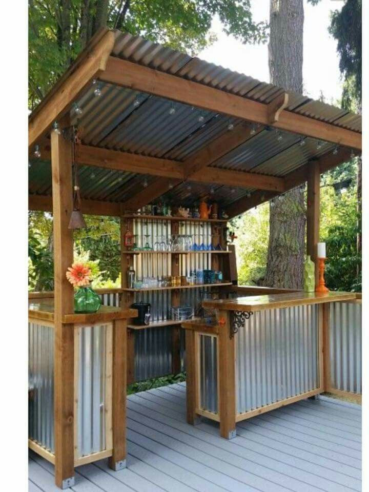 Backyard Grill &amp; Bar
 Outdoor Bar This wouldn t be too hard to re create