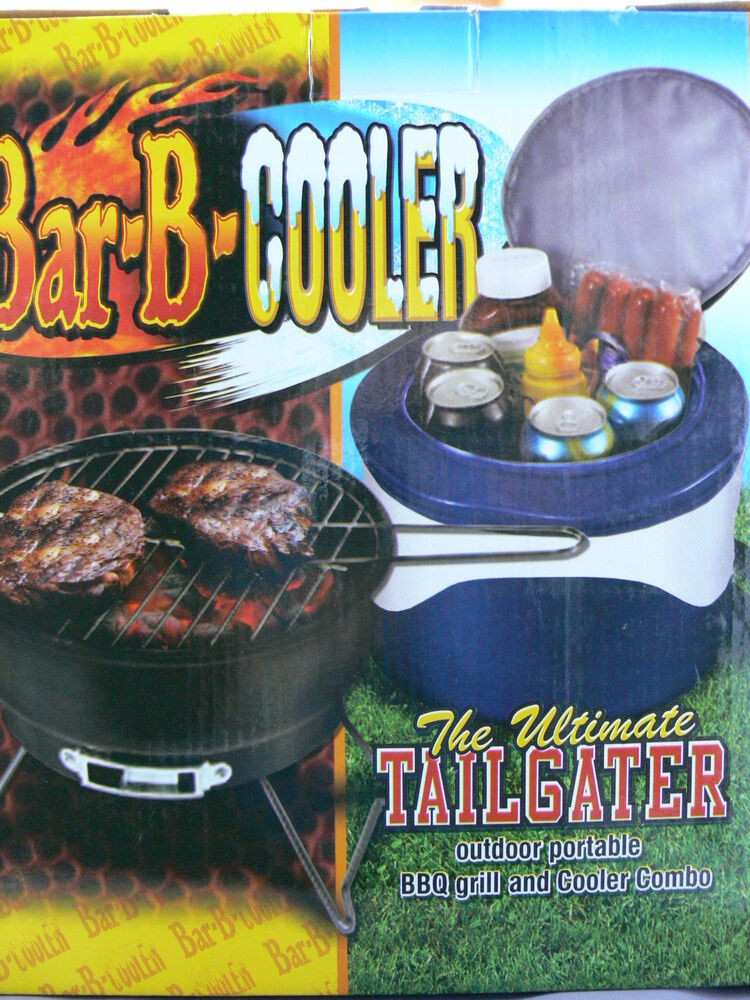 Backyard Grill &amp; Bar
 BAR B COOLER The Ultimate Tailgater Outdoor Portable BBQ